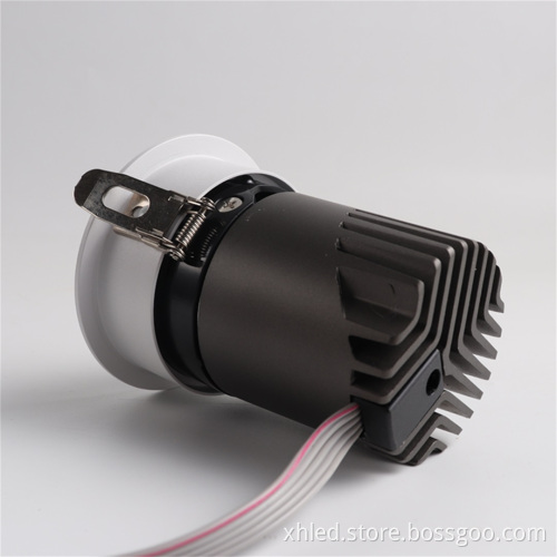 Round Commercial Recessed IP20 LED Downlight 20W RGBW for Hotels